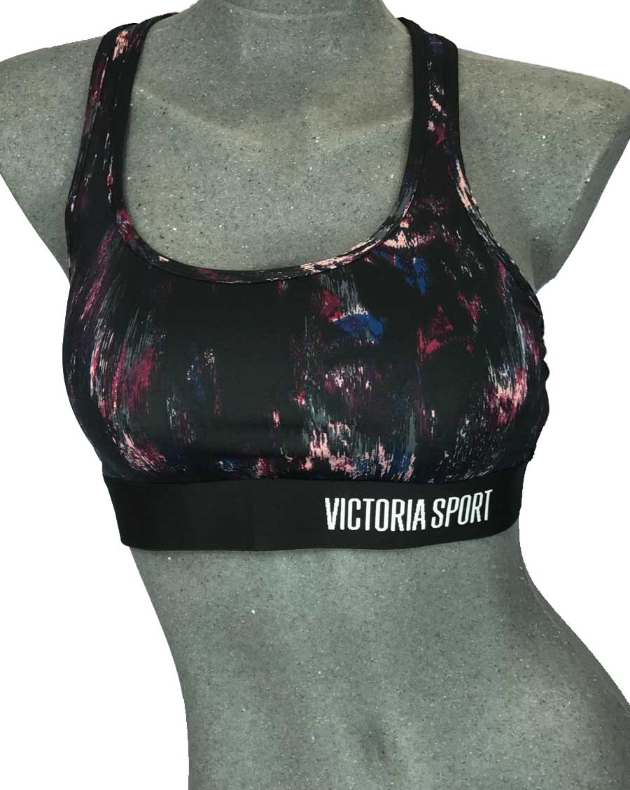 Bra Deportivo Negro con estampado