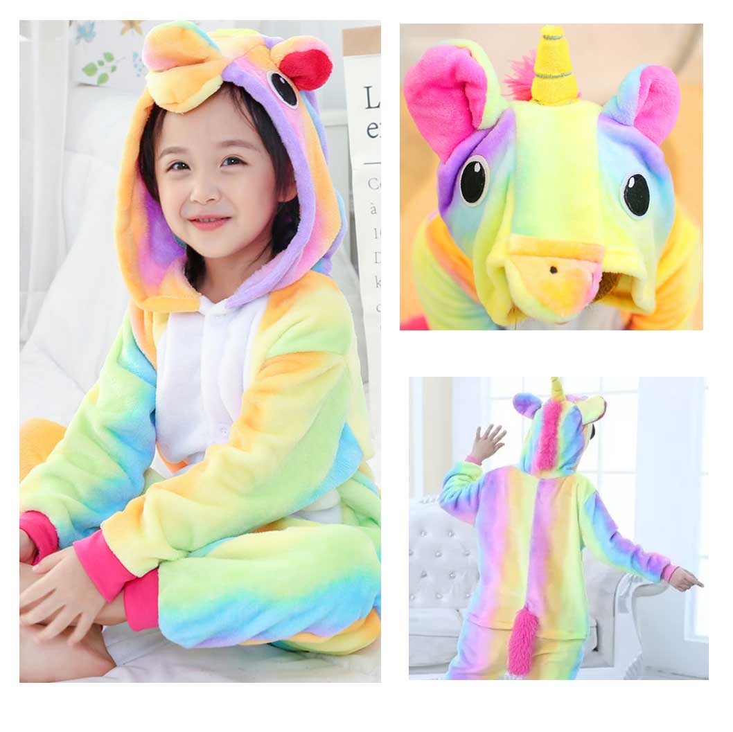 Pijama Infantil Unicornio Arcoiris Talla 6
