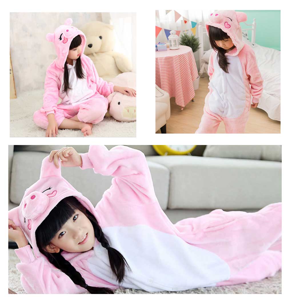 Pijama Puerquito Cerdito Kigurumi Disfraz Niña Talla 5